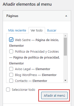 como crear menus wordpress usarlos elementor pro pagina web blog estructura menu